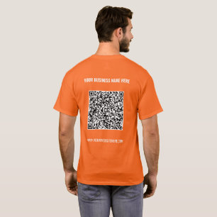 Votre QR Code Scan Info Nom Site Web T-Shirt Cadea