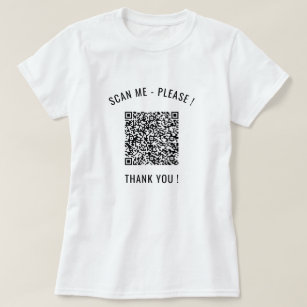 Votre QR Code Scan Info Personnalisé Funny T-Shirt