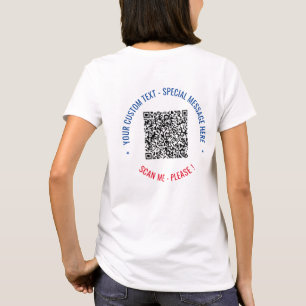 Votre QR Code Scan Info Texte Drôle T-shirt cadeau