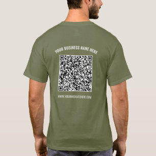 Votre QR Code Scan Name Website Business T-Shirt