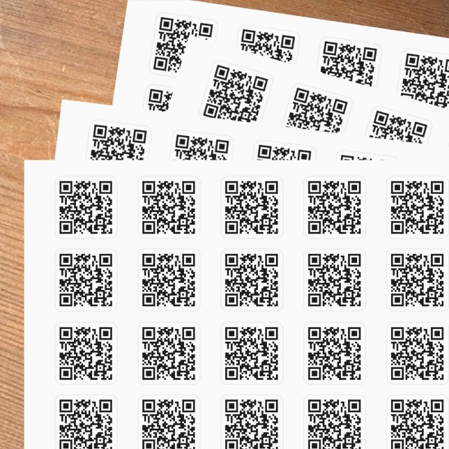 Votre Sticker Carré QR Code Plus Business Details (Créateur téléchargé)