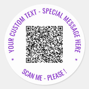 Votre Sticker d'arrondi de texte personnalisé Info