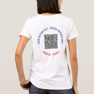 Votre T-Shirt Cadeau avec Code QR Drôle et Texte P