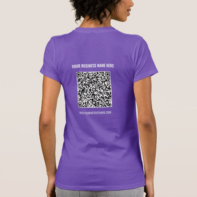 Votre T-shirt Code QR Nom de l'entreprise Info du  (Dos)