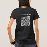 Votre T-Shirt d'affaires QR Code Scan et texte per<br><div class="desc">Couleurs et polices personnalisées - Votre code QR et votre texte personnalisé Professionnel Nom commercial personnalisé ou texte personnalisé T-shirts / Cadeau de l'entreprise - Ajouter votre code QR - Image ou logo / Nom - Entreprise / ou site Web / E-mail ou téléphone - Coordonnées / Adresse / plus...</div>
