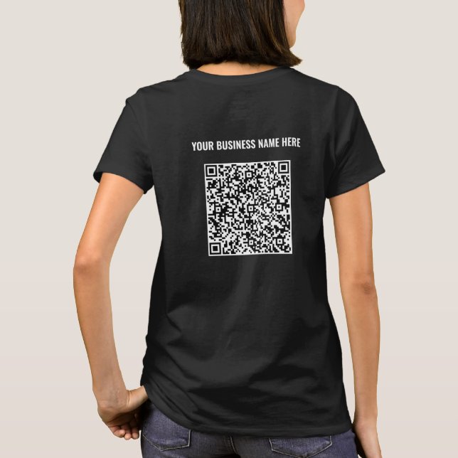 Votre T-Shirt d'affaires QR Code Scan et texte per (Dos)