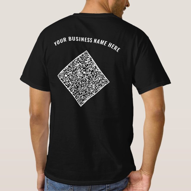 Votre T-Shirt de numérisation de code QR Texte per (Dos)
