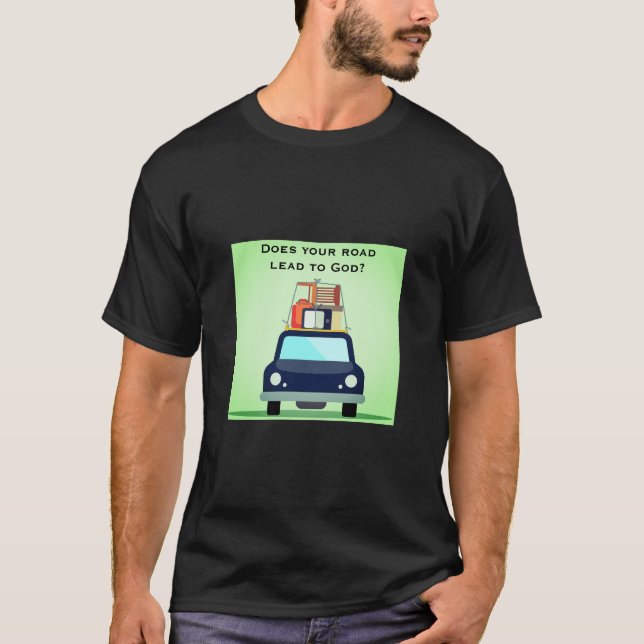 Votre T-Shirt de Route (sombre) (Devant)
