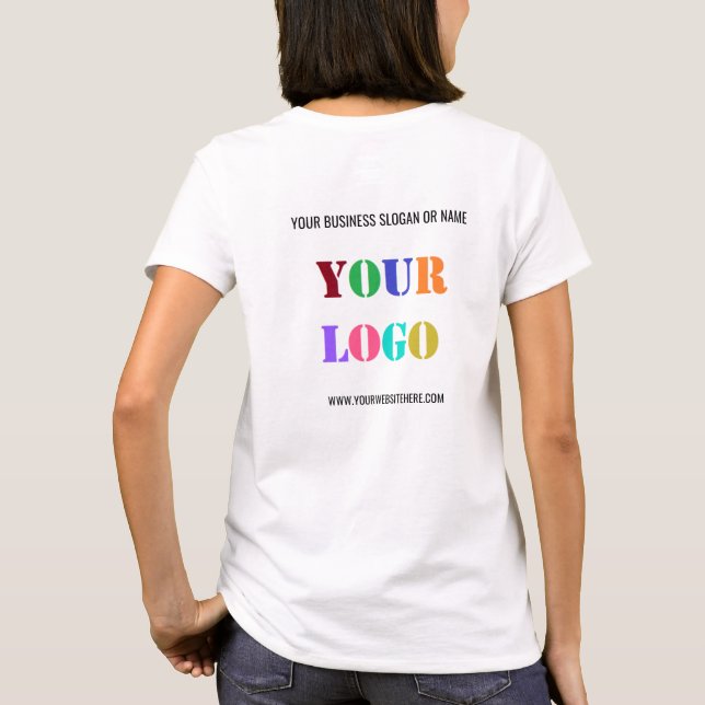 Votre T-shirt d'entreprise de marque de conception (Dos)