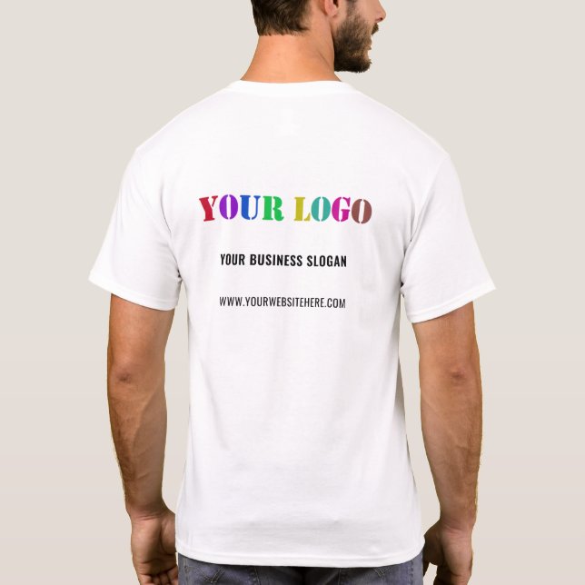Votre T-shirt Entreprise Promotionnelle avec Logo  (Dos)
