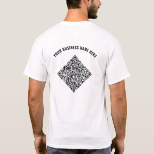 Votre T-shirt professionnel de code QR avec texte