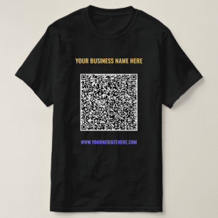 Votre T-shirt professionnel QR Code et texte perso