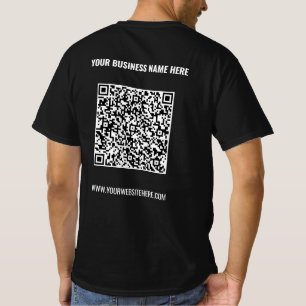 Votre T-shirt professionnel QR Code et texte perso