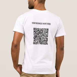 Votre T-Shirt professionnel QR Code et texte promo