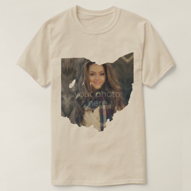 VOTRE T-shirt State Of Ohio Shape (Design devant)