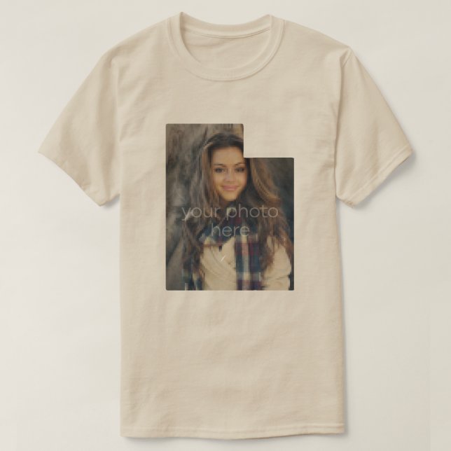 VOTRE T-shirt State Of Utah Shape PHOTO (Design devant)