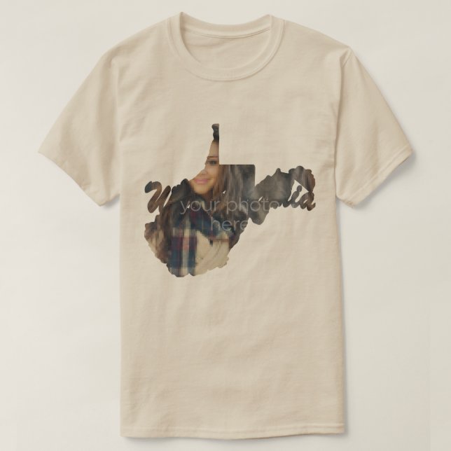 VOTRE T-shirt State Of West Virginia Shape (Design devant)