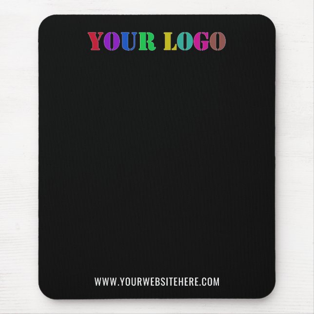 Votre texte de logo Info Tapis de souris promotion (Devant)