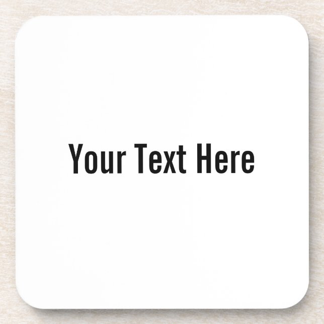 Votre texte ici Dessous de verre de liège personna (Devant)