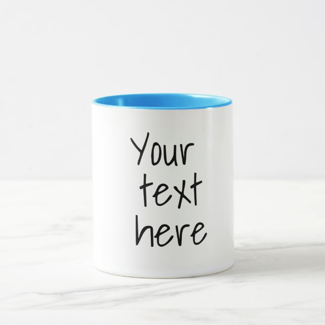 Votre texte ici, tasse personnalisable (Centre)