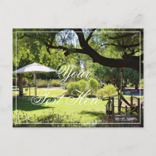 Votre Texte Ici Villa Jardin Pelouse Carte Postale