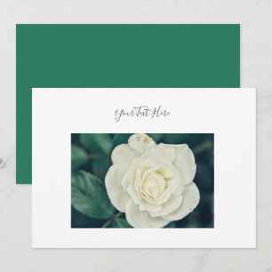 Votre texte magnifique invitation fleur rose blanc