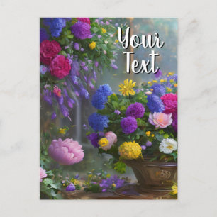 Votre texte Modèle de nature morte de fleurs mixte