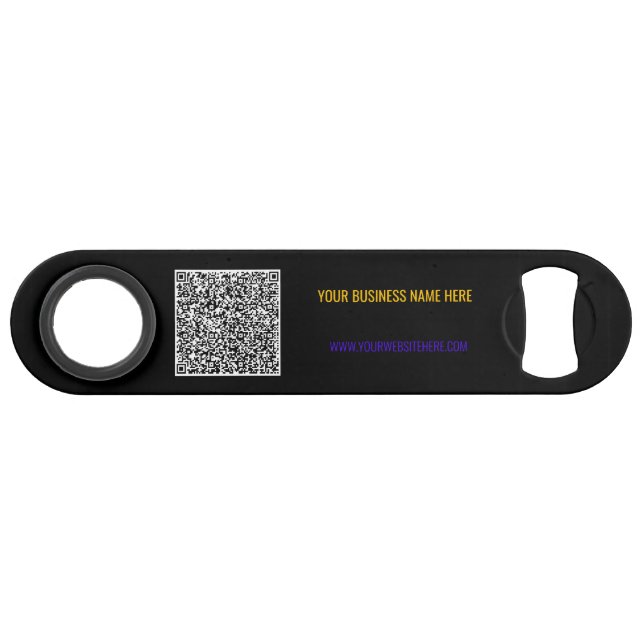 Votre texte personnalisé pour le code QR Bar Key C (Dos Horizontal)