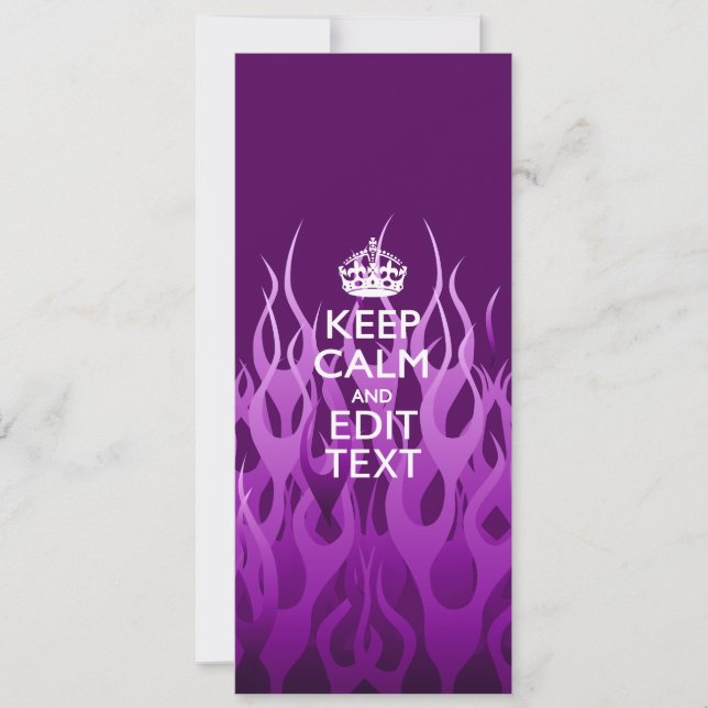 Votre texte sur Garder le calme sur Purple Racing  (Devant)