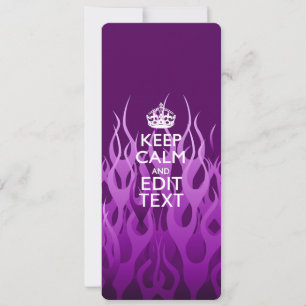 Votre texte sur Garder le calme sur Purple Racing 