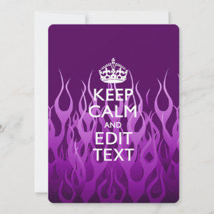 Votre texte sur Garder le calme sur Purple Racing 