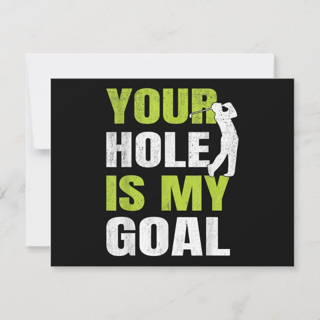 Votre Trou Est Mon Objectif - Golf Player Humour d (Devant)