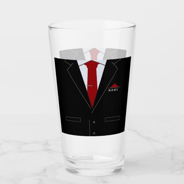 Votre verre d'entreprise personnalisé avec nom per (Devant)