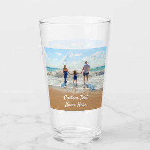 Votre verre photo personnalisé avec du texte perso