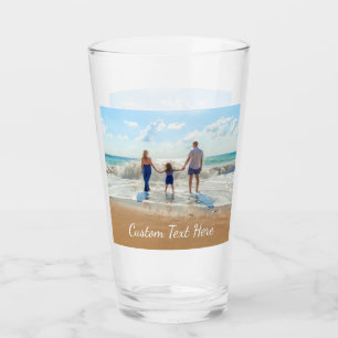 Votre verre photo personnalisé avec du texte perso