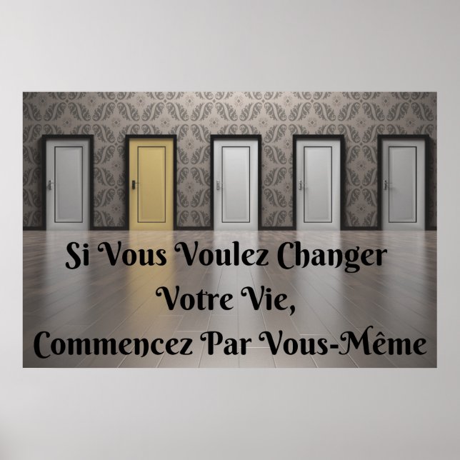 "Votre Vie" Affiche itation Poster Positif (Devant)
