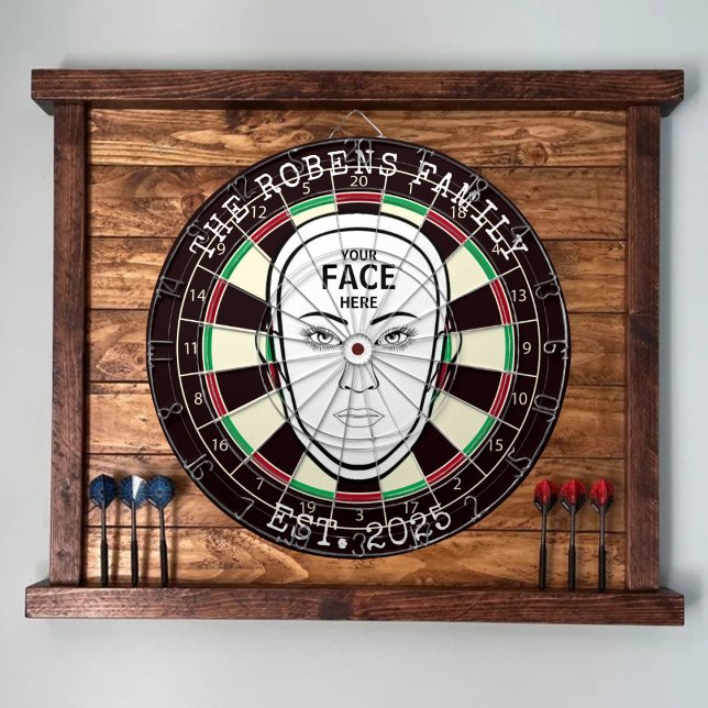 Votre visage ici Cible de fléchettes (Créateur téléchargé)
