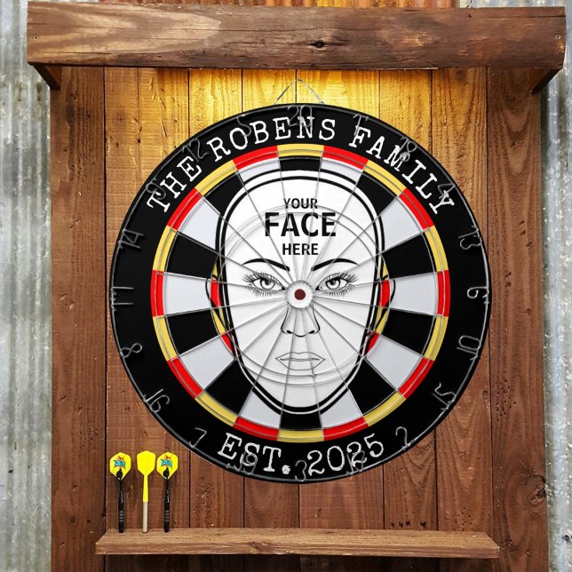 Votre visage ici Cible de fléchettes (Créateur téléchargé)