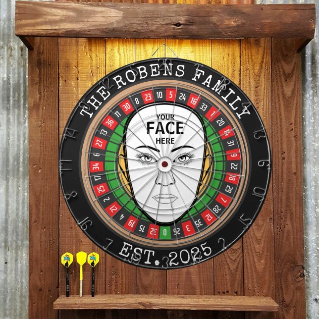 Votre visage ici Cible de fléchettes (Créateur téléchargé)