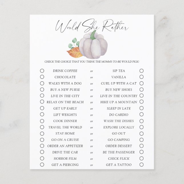 Voudrait-elle bien jouer - citrouille blanc - (Devant)