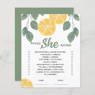 Voudrait-Elle Plaire À Lemon Fête des mariées Game