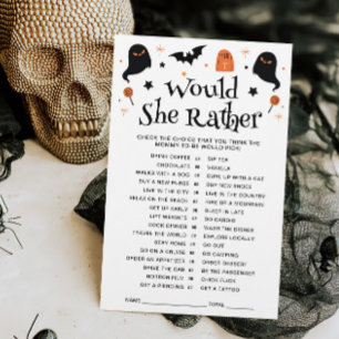 Voudrait-Elle Plaire Halloween Baby shower Jeu