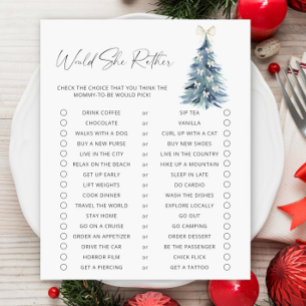 Voudrait-Elle Plutôt Baby shower Jeu