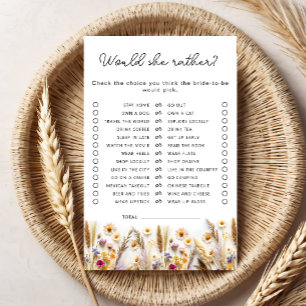 Voudrait-Elle Plutôt Fête des mariées Fleur sauvag