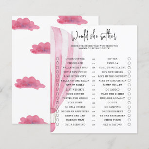 Voudrait-elle plutôt - jeu de baby shower