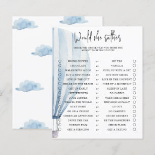 Voudrait-elle plutôt - jeu de baby shower