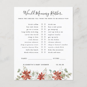 Voudrait Maman Plutôt Jeu Baby shower