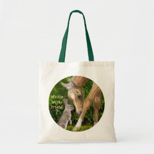 Voulez être mon ami ? Sac fourre-tout à lapin et