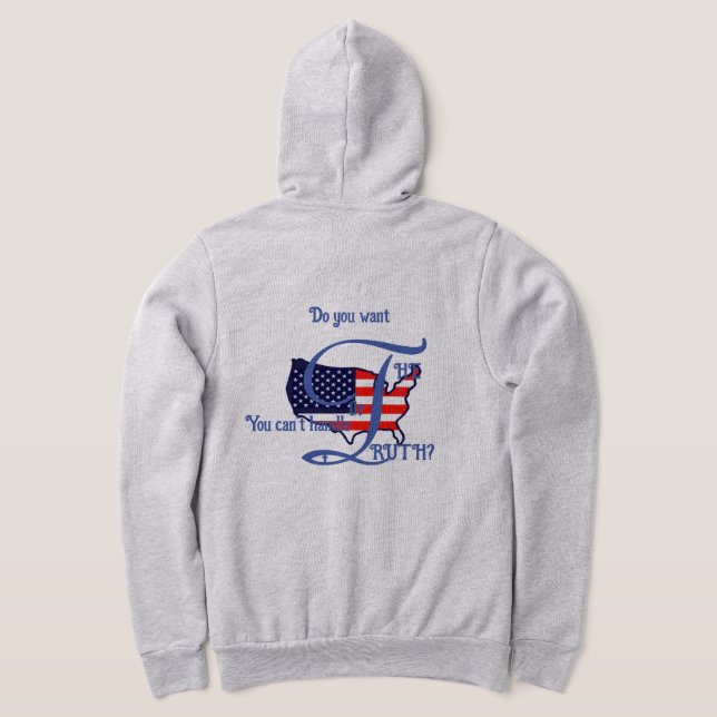 Voulez-vous la VÉRITÉ USA Sweat à capuche (Couchage Retour)