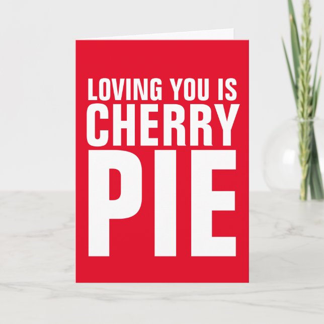 VOUS AIMER EST CHERRY PIE JE VOUS AIME DES CARTES  (Devant)
